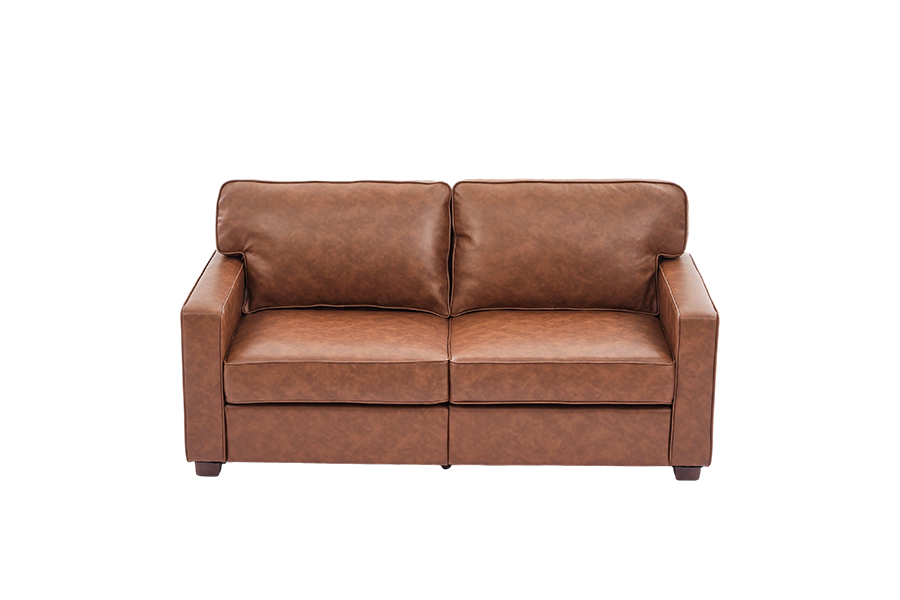 PU Faux Leather Conch, Cathedra (SF021-BR-S)/Loveseat(SF021-BR-M)/Sofa(SF021-BR-L)